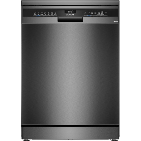 Lavavajillas SIEMENS 60 cm SN23EC03ME, iQ300, varioSpeed ​​Plus, acero negro [Clase de eficiencia energética B]