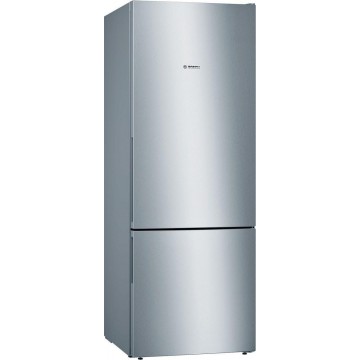 Bosch KGV58VLEAS, Series 4, Refrigerator freezer, Freestanding, 191 x 70 cm, 377 L / 126 L, Stainless steel [Energy class E]