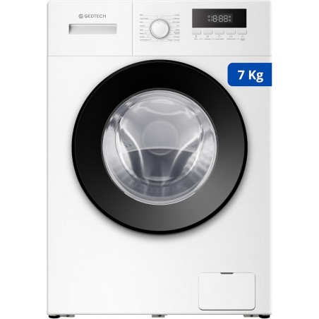 Lave-linge frontal GEDTECH GLL71200WH - 7 Kgs - 1400 tr/mn - 16 programmes - Eco - Intensif - Rapide
